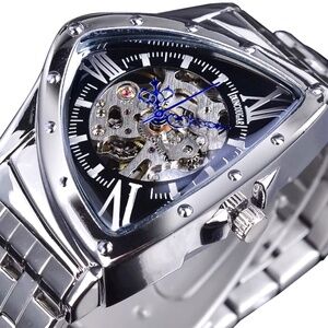 Forsining Mens  Big 43mm Waterproof  Triangle Luxury Watch. Great Gift Idea